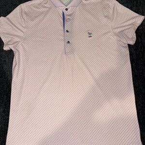Woman’s Greyson Medium pink golf shirt
